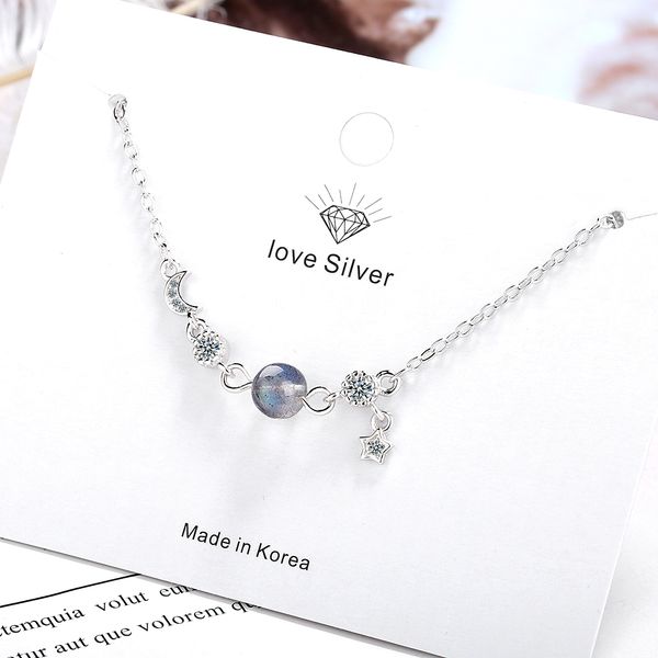 exquisite moon star planet pendant bracelet 925 sterling silver gradient mooonstone link chain bracelet for women jewelry s-b270, Black
exquisite moon star planet pendant bracelet 925 sterling silver gradient mooonstone link chain bracelet for women jewelry s-b270, Black