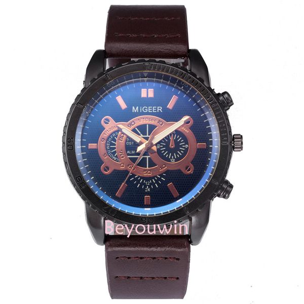100pcs/lot fashion man migeer pu leather watch wrap quartz casual business clock whoelsale wrist watch, Slivery;brown
100pcs/lot fashion man migeer pu leather watch wrap quartz casual business clock whoelsale wrist watch, Slivery;brown