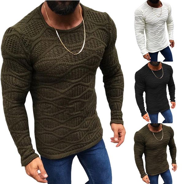 wenyujh men's autumn knitted sweater long sleeve slim fit solid color sweater 2019 winter new fashion warm sweaters male, White;black
wenyujh men's autumn knitted sweater long sleeve slim fit solid color sweater 2019 winter new fashion warm sweaters male, White;black