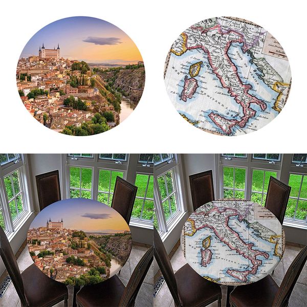 2x round elastic tablecloth waterproof polyester table cover for picnics barbecues party dinner
2x round elastic tablecloth waterproof polyester table cover for picnics barbecues party dinner