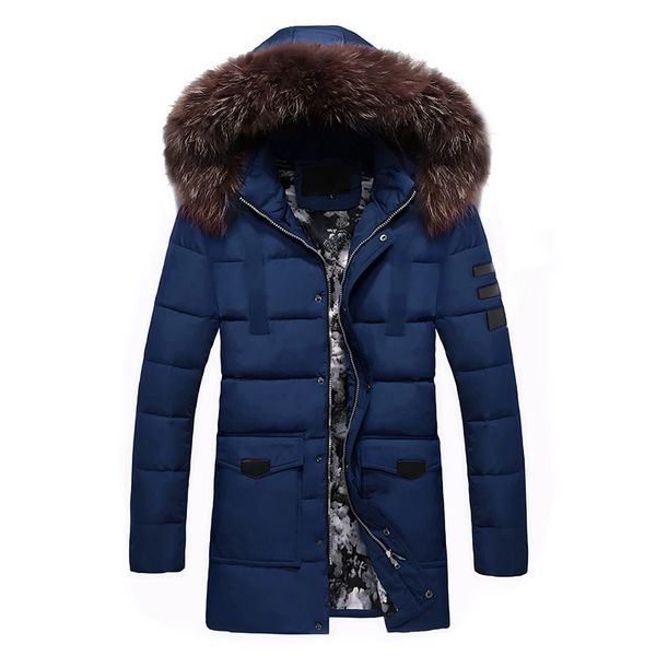 autumn and winter thick men's hooded fur collar mid-length down feather cotton-padded clothes youth versatile-cotton-padded, Black
autumn and winter thick men's hooded fur collar mid-length down feather cotton-padded clothes youth versatile-cotton-padded, Black