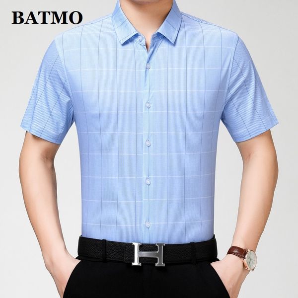 batmo 2019 new arrival summer 100% cotton plaid smart casual shirts men,men's fashion shirts plus size g19002, White;black
batmo 2019 new arrival summer 100% cotton plaid smart casual shirts men,men's fashion shirts plus size g19002, White;black
