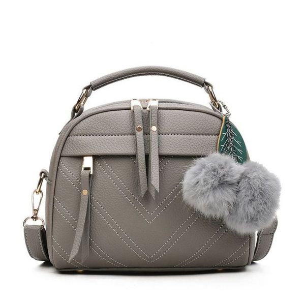 women 2018 lady shoulder simple versatile zipper handbags lock messenger simple fashion hair ball pendant retro shoulder bag
women 2018 lady shoulder simple versatile zipper handbags lock messenger simple fashion hair ball pendant retro shoulder bag