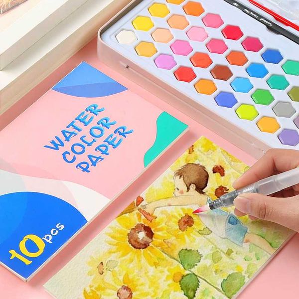 solid watercolor paint with wooden pole 36 colors brush pen set water brush gouache pigments school art stationery
solid watercolor paint with wooden pole 36 colors brush pen set water brush gouache pigments school art stationery