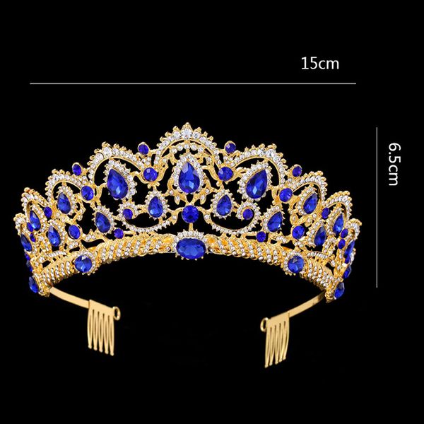 crown headdress bride wedding crystal crown wholesale custom wedding studio comb classic accessories, Golden;white
crown headdress bride wedding crystal crown wholesale custom wedding studio comb classic accessories, Golden;white