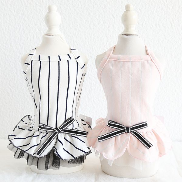 summer new style baseball-style vertical stripe design dog skirt simple style white pink colors dresses dog clothes pet products
summer new style baseball-style vertical stripe design dog skirt simple style white pink colors dresses dog clothes pet products
