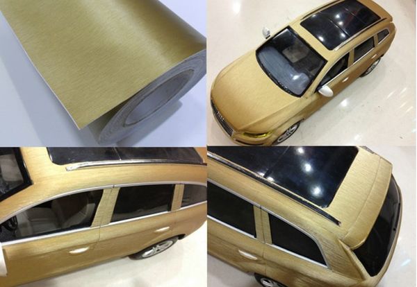 car styling gold brushed aluminum vinyl matt brushed car wrap film sticker decal with air bubble free
car styling gold brushed aluminum vinyl matt brushed car wrap film sticker decal with air bubble free