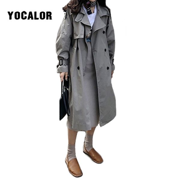 spring autumn 2019 korean fashion long trench female coat for women moda abrigo mujer loose belt large size windbreak outwear, Tan;black
spring autumn 2019 korean fashion long trench female coat for women moda abrigo mujer loose belt large size windbreak outwear, Tan;black