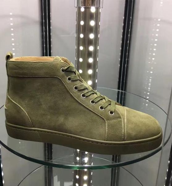 new mens womens high green suede red bottom casual shoes,fashion gentleman designer lace-up sneakers size 36-46, Black
new mens womens high green suede red bottom casual shoes,fashion gentleman designer lace-up sneakers size 36-46, Black