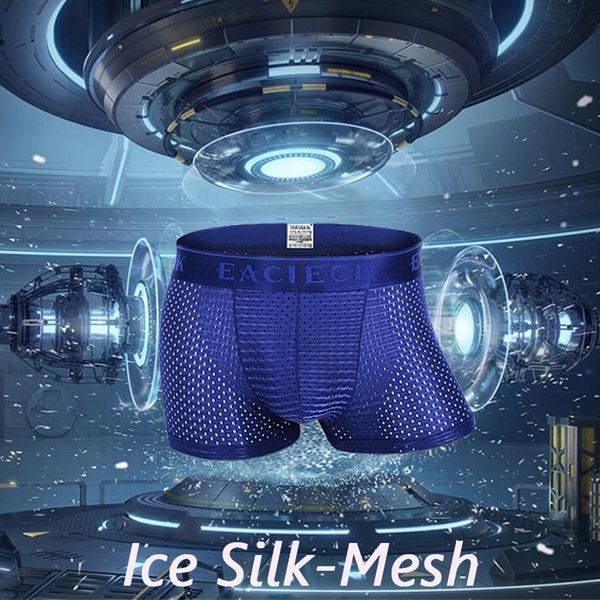summer ultra-thin ice silk men's boxer briefs bamboo fiber breathable mesh youth four-corner underwear, Black;white
summer ultra-thin ice silk men's boxer briefs bamboo fiber breathable mesh youth four-corner underwear, Black;white