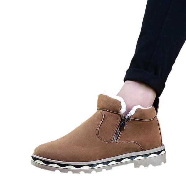 warm snow boots men casual korean version of the trend of zipper men shoes non-slip students plus cotton warm cotton shoes, Black
warm snow boots men casual korean version of the trend of zipper men shoes non-slip students plus cotton warm cotton shoes, Black