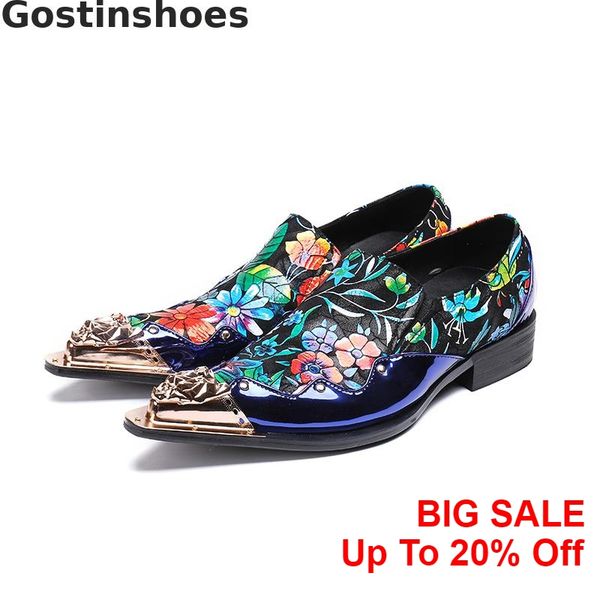 fashion men casual shoes genuine leather flowers printed men leather shoes oxfords pointed metal tipped set foot, Black
fashion men casual shoes genuine leather flowers printed men leather shoes oxfords pointed metal tipped set foot, Black