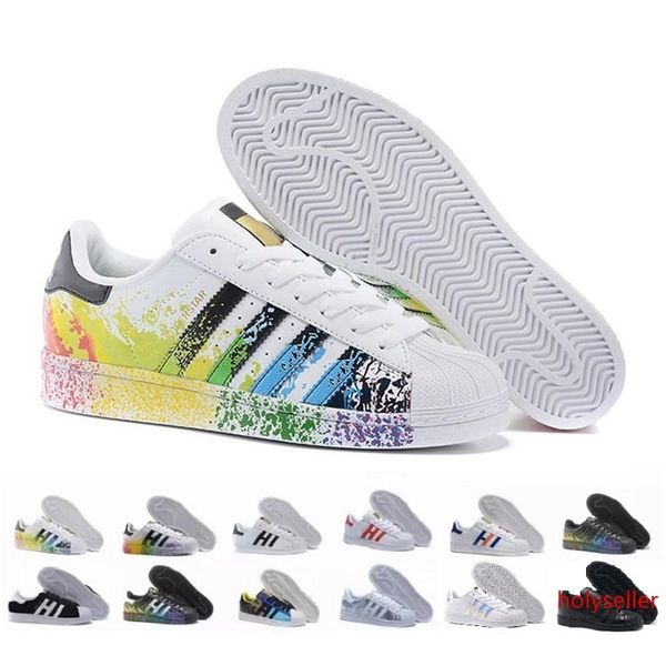 superstar 80s men women casual basketball shoes skate shoes 17 color rainbow splash-ink fashion sports shoes size 36-44
superstar 80s men women casual basketball shoes skate shoes 17 color rainbow splash-ink fashion sports shoes size 36-44