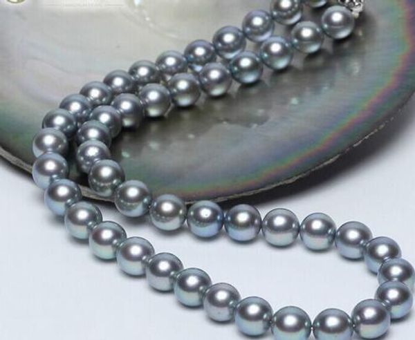 stunning10-11mm del mar del sur de plata gris collar de perlas 18inch925s kkk, Silver
stunning10-11mm del mar del sur de plata gris collar de perlas 18inch925s kkk, Silver