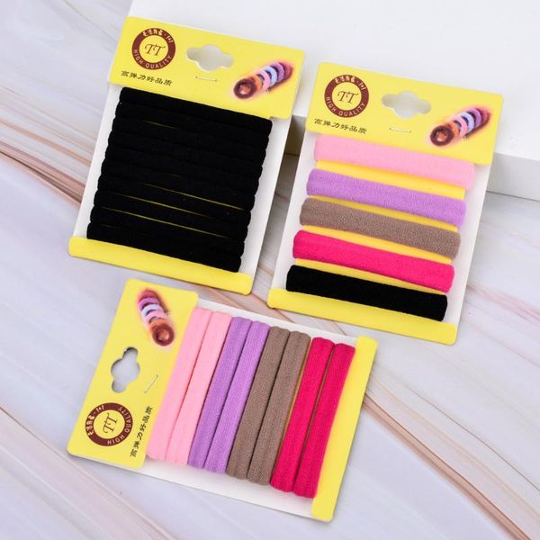 simple solid color rubber hairband set hair ropes cute black ponytail holders hair band fashion women accessories, Slivery;white 
simple solid color rubber hairband set hair ropes cute black ponytail holders hair band fashion women accessories, Slivery;white
