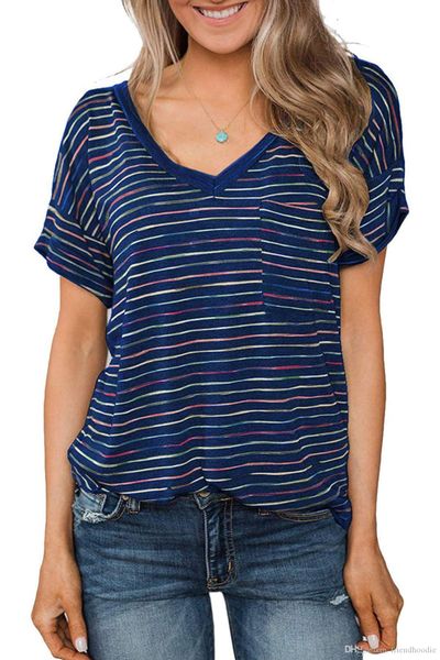 fashion womens summer t-shirt girl clothing deep v-neck striped printed short sleeve summer designer shirt for female, White
fashion womens summer t-shirt girl clothing deep v-neck striped printed short sleeve summer designer shirt for female, White