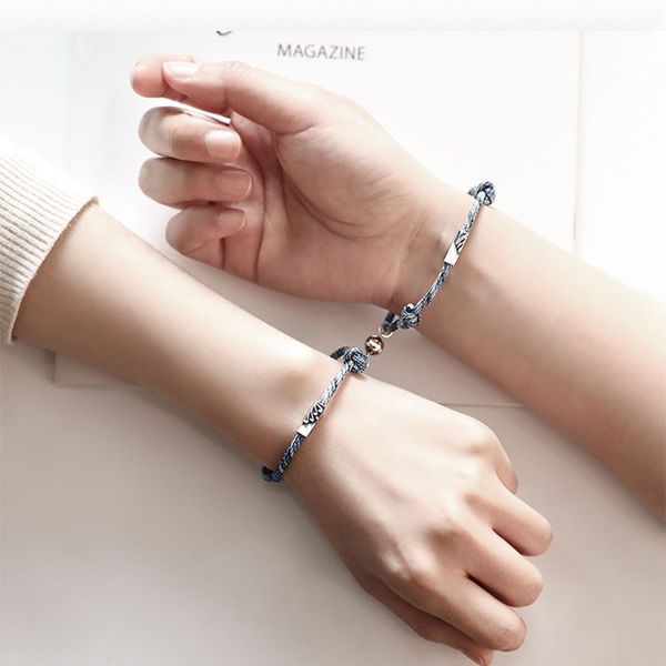 2 pcs/set paired couple bracelets for women men adjustable handmade braided bracelet lover friendship gift jewelry, Golden;silver
2 pcs/set paired couple bracelets for women men adjustable handmade braided bracelet lover friendship gift jewelry, Golden;silver