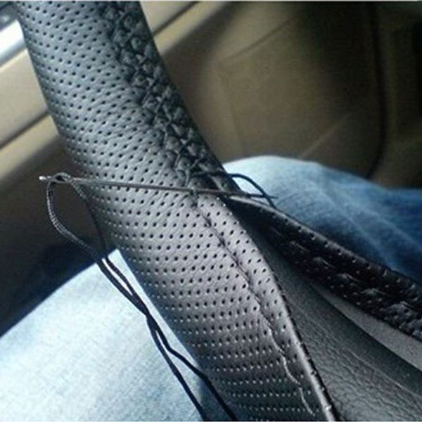 pu leather steering cove 38cm diy steering wheel covers soft leather braid design with needle and thread interior kits
pu leather steering cove 38cm diy steering wheel covers soft leather braid design with needle and thread interior kits