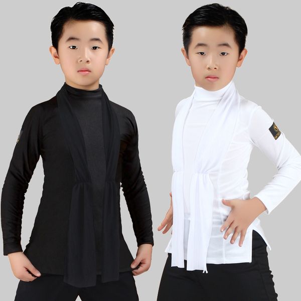 stage wear latin long sleeve boys dance shirt salsa rumba cha samba dancing clothing children competition performance dn3130, Black;red
stage wear latin long sleeve boys dance shirt salsa rumba cha samba dancing clothing children competition performance dn3130, Black;red