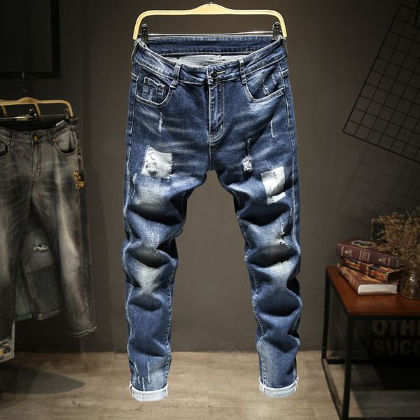 mens designer big jeans stretch youth small straight long pants, Blue
mens designer big jeans stretch youth small straight long pants, Blue