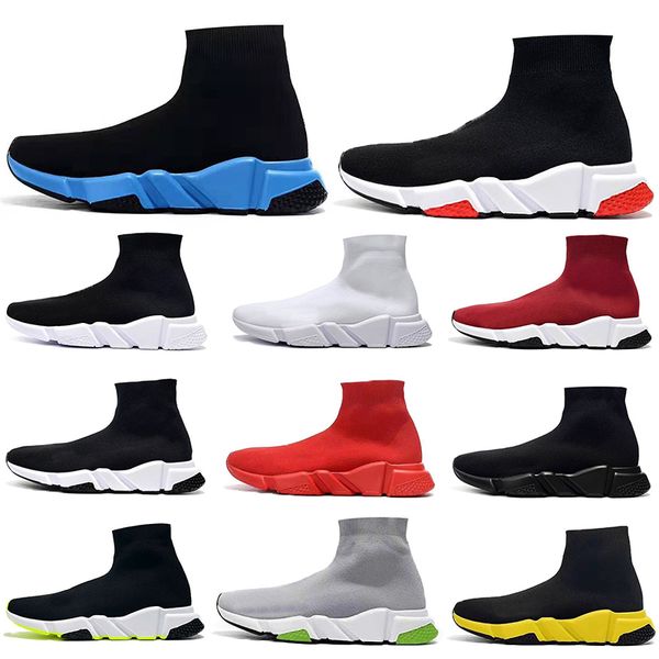 2019 classic paris sock shoes speed trainer stretch knit sock women men mens designer running brand shoes sneakers, Black
2019 classic paris sock shoes speed trainer stretch knit sock women men mens designer running brand shoes sneakers, Black