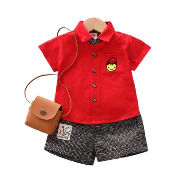 2pcs/set summer children baby boys casual short sleeve cartoon print t-shirt tops+plaid shorts costume set, White
2pcs/set summer children baby boys casual short sleeve cartoon print t-shirt tops+plaid shorts costume set, White