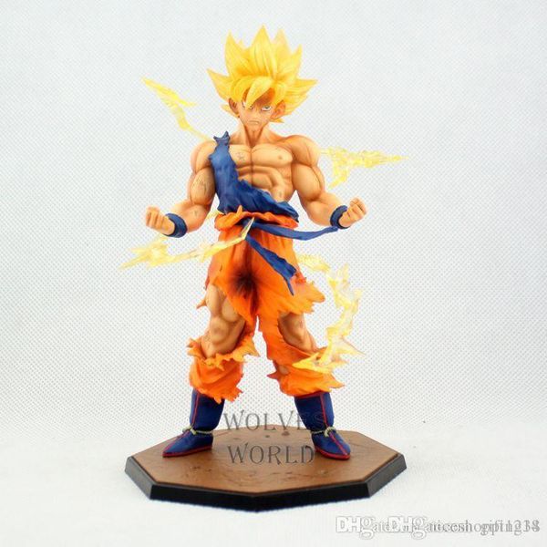 

18cm figurine dragon ball z super saiyan son goku pvc action figures toys anime dragon ball figure collectible model toy t489 kids gift