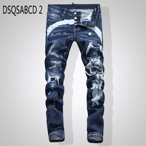 european american style fashion men hole jeans spliced straight blue hole zipper slim brand jeans pants for men
european american style fashion men hole jeans spliced straight blue hole zipper slim brand jeans pants for men