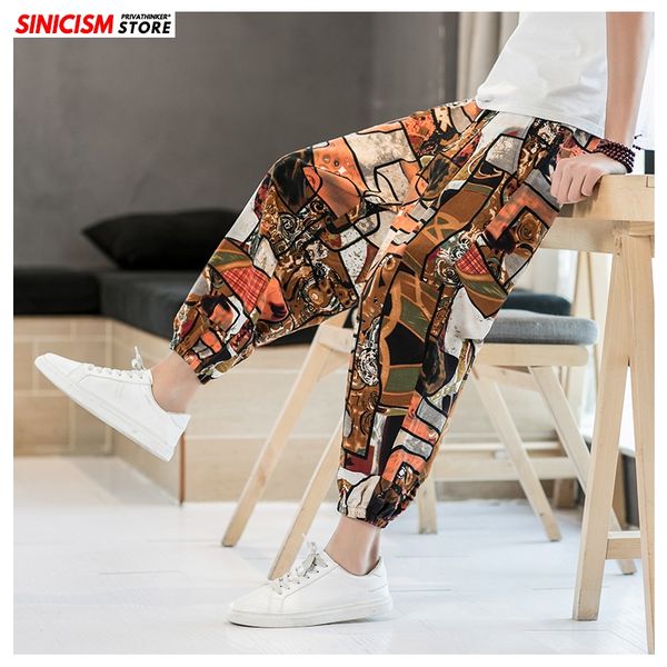 men's pants sinicism store men summer thin chinese style harem oversize sweatpants calf-length 2021 male loose bottoms, Black
men's pants sinicism store men summer thin chinese style harem oversize sweatpants calf-length 2021 male loose bottoms, Black
