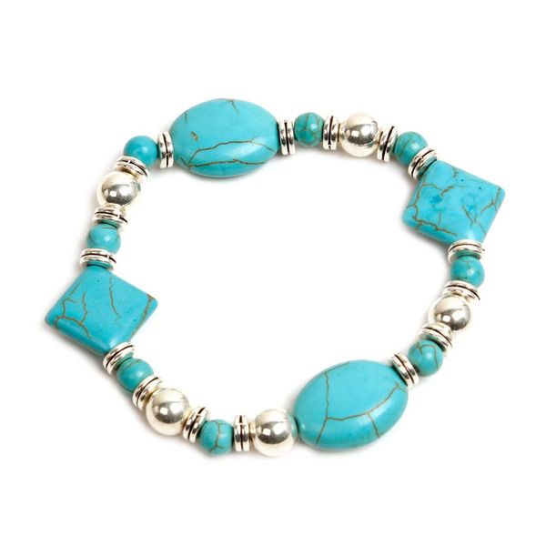 wholesale 10 pcs trendy silver plated gometric green turquoise stone stretchy bracelet handmade weave fashion jewelry, Black
wholesale 10 pcs trendy silver plated gometric green turquoise stone stretchy bracelet handmade weave fashion jewelry, Black
