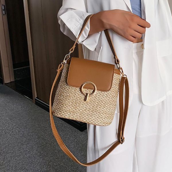 small straw weave shoulder bag women summer beach bucket bag ladies purse crossbody messenger fashion accessories handbags
small straw weave shoulder bag women summer beach bucket bag ladies purse crossbody messenger fashion accessories handbags