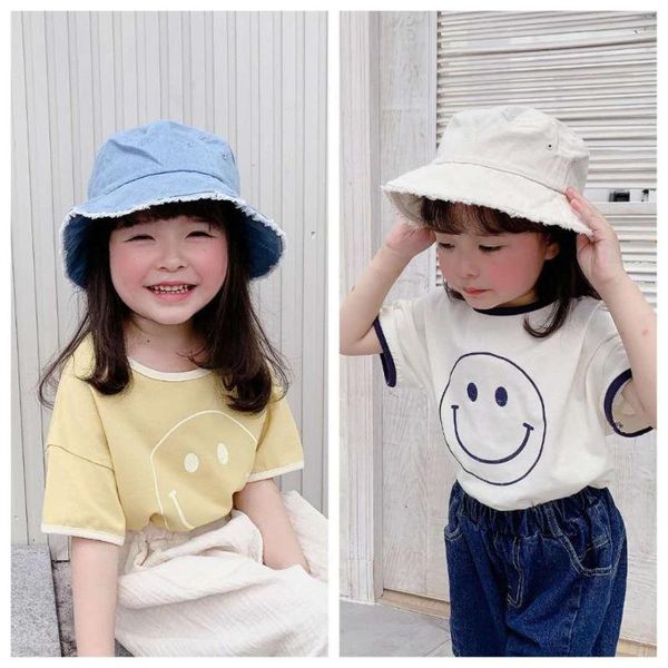children's clothing 2020 summer new products girls korean version of summer smiling face printing children's short sleeve t-shir, Blue
children's clothing 2020 summer new products girls korean version of summer smiling face printing children's short sleeve t-shir, Blue