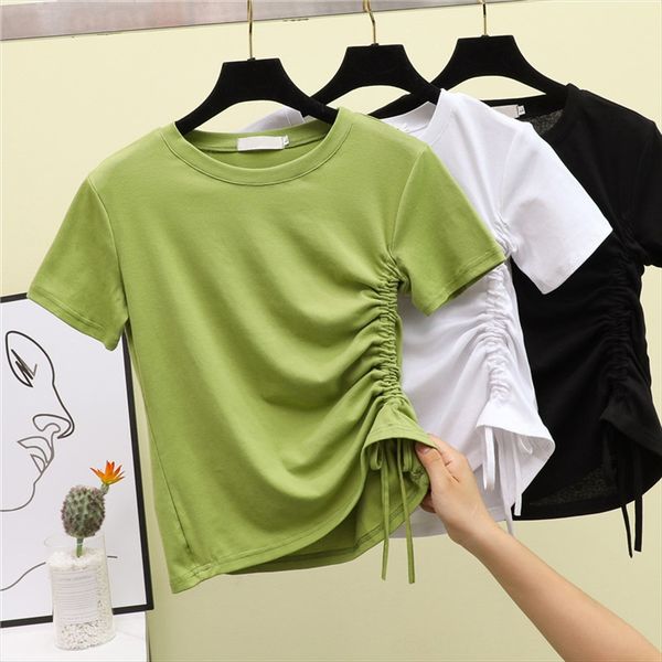 avocado green short-sleeved t-shirt women's summer dress 2019 drawstring design short skirt skirt sense niche scheming short coat ins f, White
avocado green short-sleeved t-shirt women's summer dress 2019 drawstring design short skirt skirt sense niche scheming short coat ins f, White