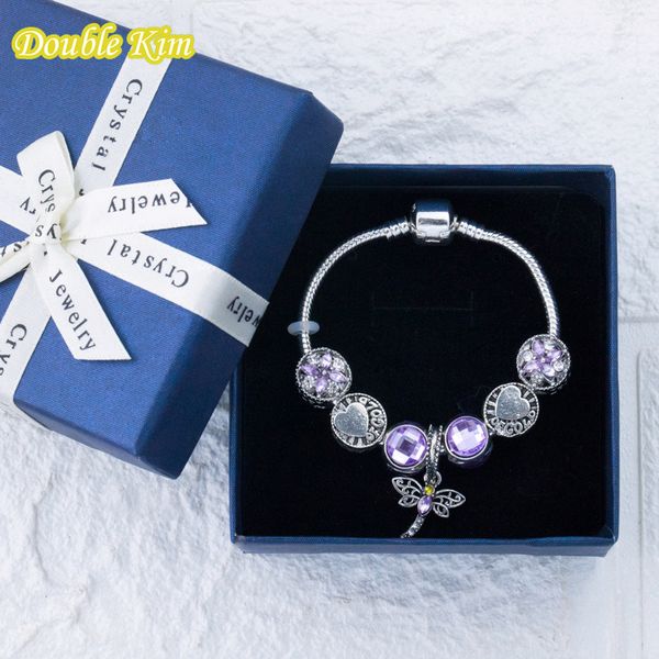 charm bracelet alloy zircon crystal purple dragonfly pendant fit original bracelets bangle fashion europe pulseras jewellery, Black
charm bracelet alloy zircon crystal purple dragonfly pendant fit original bracelets bangle fashion europe pulseras jewellery, Black