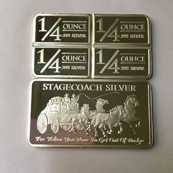 20 pcs non magnetic the stagecoach bar brass core silver plated coin 50 mm x 28 mm ingot souvenir decoration coin
20 pcs non magnetic the stagecoach bar brass core silver plated coin 50 mm x 28 mm ingot souvenir decoration coin