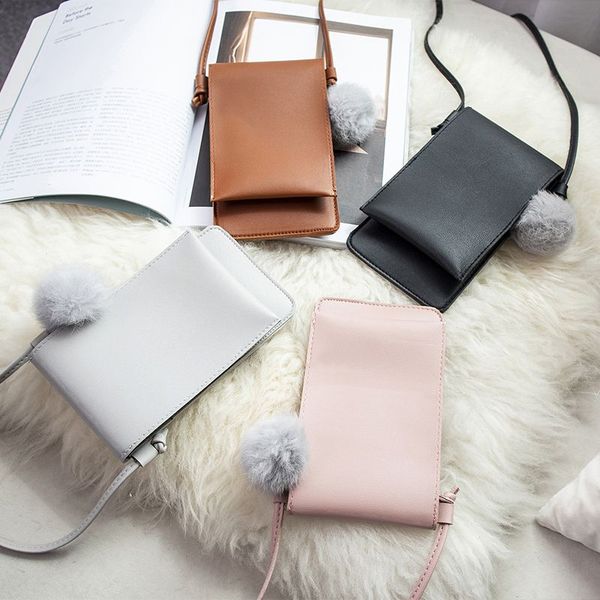 women's 2019 fashion new girls casual bag shoulder mobile phone bags vertical handbags cover new hair ball coin purse
women's 2019 fashion new girls casual bag shoulder mobile phone bags vertical handbags cover new hair ball coin purse