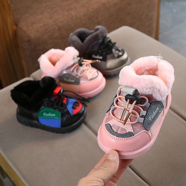 winter kids thick snow boots children' boots non-slip soft bottom cotton shoes keep warm waterproof leather girls boys b193, Black;grey
winter kids thick snow boots children' boots non-slip soft bottom cotton shoes keep warm waterproof leather girls boys b193, Black;grey