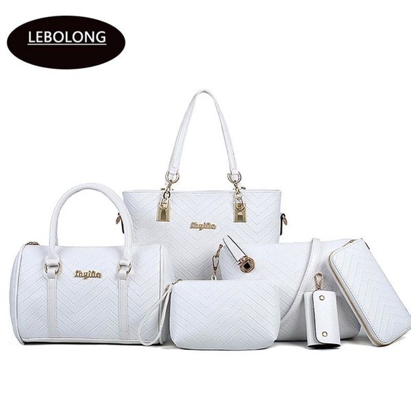 new brand luxury lady handbag 6 pcs/set composite bags set women shoulder crossbody bag female purse clutch wallet cj191219
new brand luxury lady handbag 6 pcs/set composite bags set women shoulder crossbody bag female purse clutch wallet cj191219