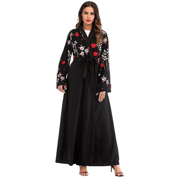 ishowtienda muslim dress for women flowers embroidery middle east bandage long sleeve casual maxi dresses jilbab femme musulman, Red
ishowtienda muslim dress for women flowers embroidery middle east bandage long sleeve casual maxi dresses jilbab femme musulman, Red