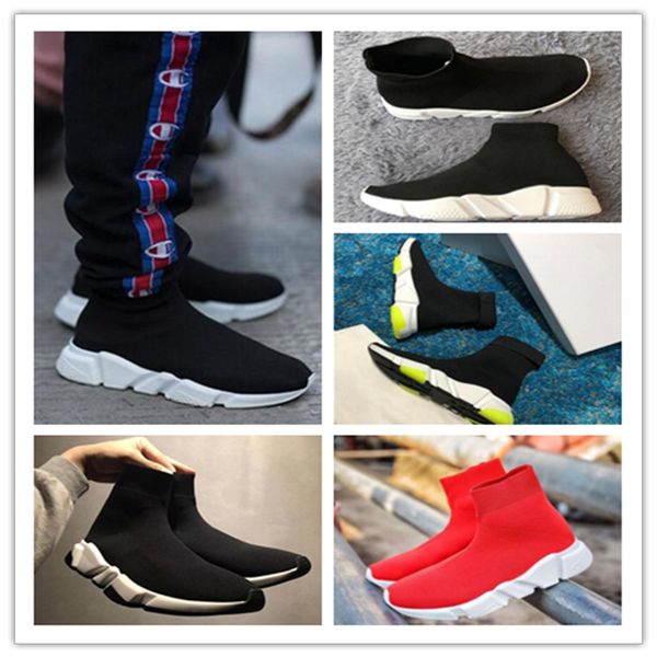 new designer shoes speed sock sneakers stretch mesh high boots for mens womens black white red glitter runner flat trainers us5-12
new designer shoes speed sock sneakers stretch mesh high boots for mens womens black white red glitter runner flat trainers us5-12