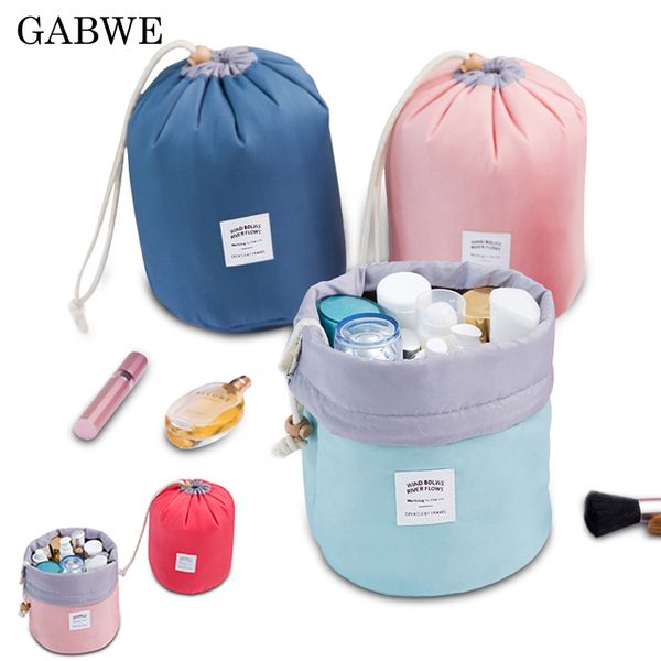 gabwe women round waterproof barrel makeup bag travel make up organizer cosmetic bag female storage toiletry large capacity
gabwe women round waterproof barrel makeup bag travel make up organizer cosmetic bag female storage toiletry large capacity