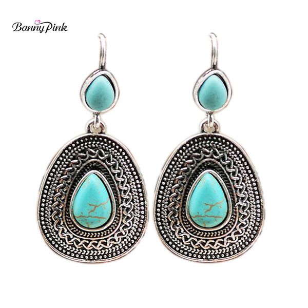 banny pink bohemia turquoises earrings vintage stone waterdrop dangle earrings ethnic statement drop brincos, Silver
banny pink bohemia turquoises earrings vintage stone waterdrop dangle earrings ethnic statement drop brincos, Silver