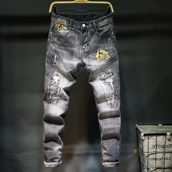 мужская новая мода качество джинсовые брюки стрейч тонкий тонкий личности вышивка носить тонкий тонкий брюки джинсы мужчины, Blue
мужская новая мода качество джинсовые брюки стрейч тонкий тонкий личности вышивка носить тонкий тонкий брюки джинсы мужчины, Blue