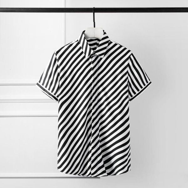 stripe mens shirts luxury tencel cotton short sleeve mens dress shirts camisa masculina plus size 4xl slim fit man, White;black
stripe mens shirts luxury tencel cotton short sleeve mens dress shirts camisa masculina plus size 4xl slim fit man, White;black