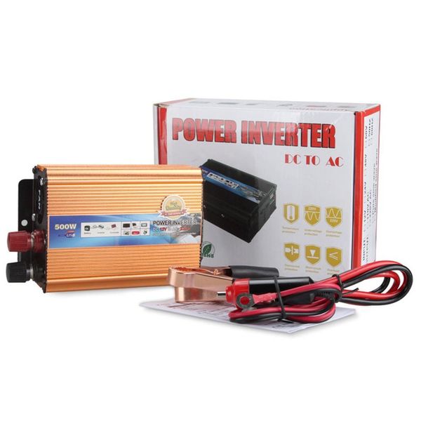 modified sine wave inverter dc 12/24v to ac 220v 500w with universal socket usb port for car solar power inverter
modified sine wave inverter dc 12/24v to ac 220v 500w with universal socket usb port for car solar power inverter