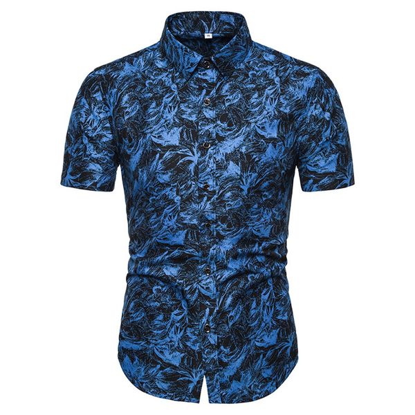 men's summer new style fashion printed short sleeve shirt casual comfortable top, White;black
men's summer new style fashion printed short sleeve shirt casual comfortable top, White;black