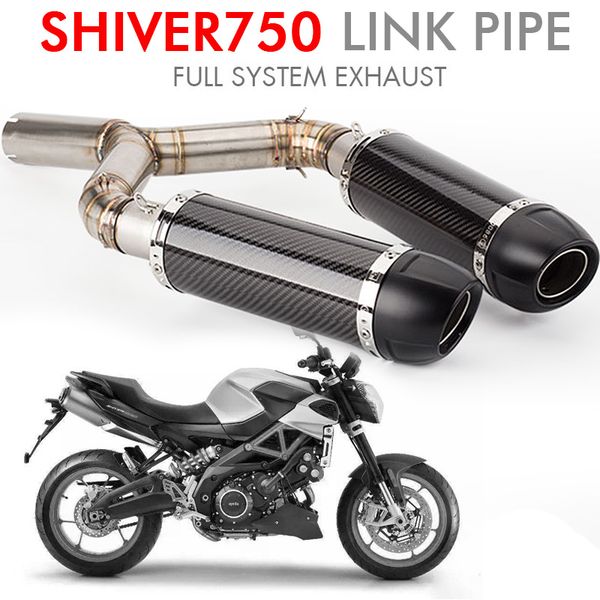 shiver 750 motorcycle exhaust pipe escape muffler middle link pipe for aprilia shiver 750 / gt 750gt slip-on
shiver 750 motorcycle exhaust pipe escape muffler middle link pipe for aprilia shiver 750 / gt 750gt slip-on