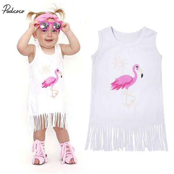 2019 New Cotton Infant Baby Kid Girl Flamingo Fringe Tassel Dress Sleeveless Sundress Casual Summer Party Clothes
2019 New Cotton Infant Baby Kid Girl Flamingo Fringe Tassel Dress Sleeveless Sundress Casual Summer Party Clothes