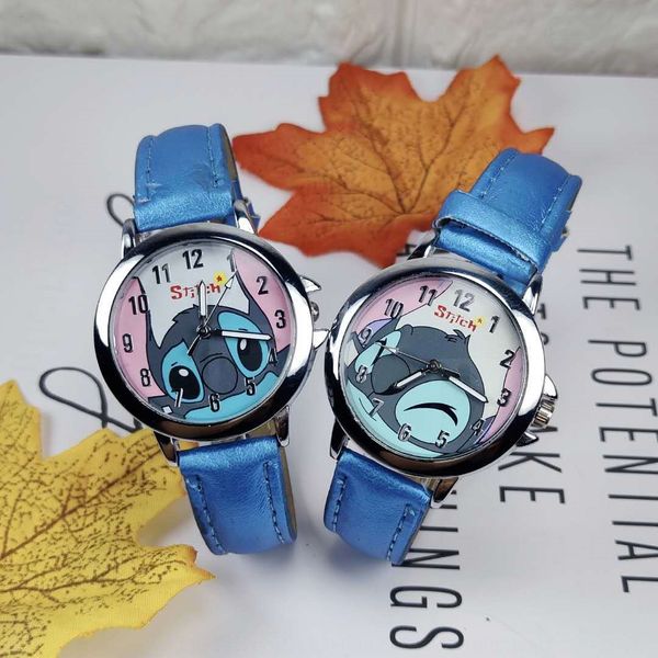 star baby stitch stilson children's student watch boys and girls hand cartoon waterproof leather watch, Blue
star baby stitch stilson children's student watch boys and girls hand cartoon waterproof leather watch, Blue