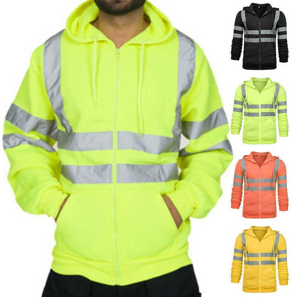 sweatshirt hooded vis hoodie hoody tone outwear hi reflective jacket work, Black;brown
sweatshirt hooded vis hoodie hoody tone outwear hi reflective jacket work, Black;brown